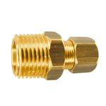 União de Compressão Macho 1/2" Anilha X 3/8" Rosca NPT