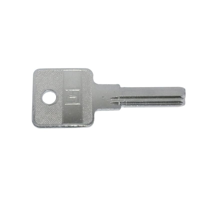 Fechadura Externa Roseta Redonda Polida 3 Pinos Rolete Multiponto 55mm