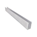 Perfil U Abas Desiguais 12,7x19,05x2,4mm "1/2x3/4" 1m Alumínio Natural
