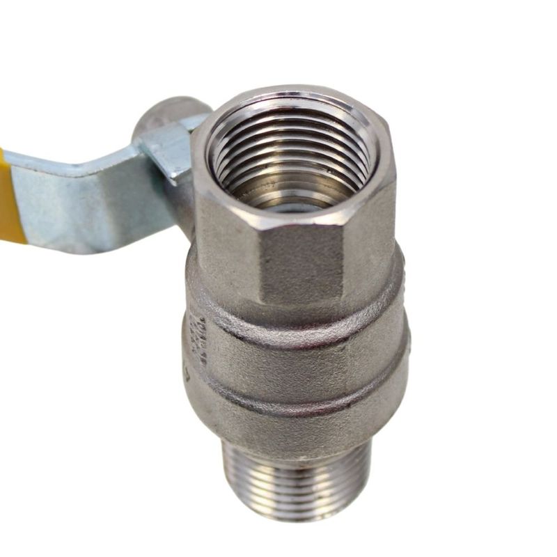 Válvula de Esfera Gás Macho Fêmea BSP com Alavanca 1/2" Emmeti