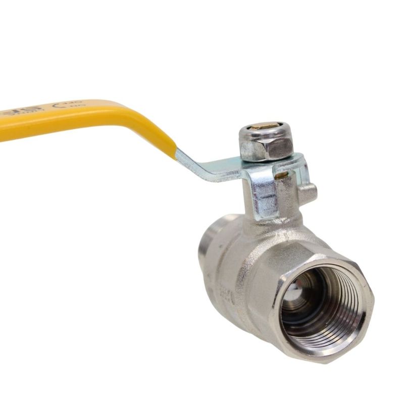 Válvula de Esfera Gás Macho Fêmea BSP com Alavanca 1/2" Emmeti