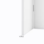 Porta Camarão Colméia Lisa Primer Branco com Ferragens 210x80cm