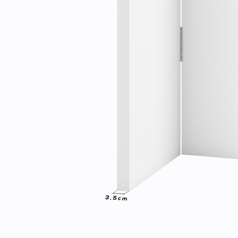 Porta Camarão Colméia Lisa Primer Branco com Ferragens 210x80cm