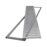 Conjunto Grelha e Porta Grelha Pedestre Alumínio 15x50cm LGMais