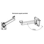 Haste Comando Janela Maxim-ar 300mm Alumínio Prata