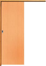 Kit Porta de Correr Sobreposto Lisa Pinus Verniz Imbuia 210x72cm