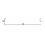 Reforço Metálico Parede Drywall Aço Galvanizado 600x260mm Multiperfil