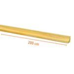 Meia Cana Aparelhado de Pinus 2x2cm 2m