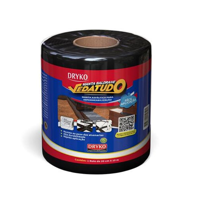 MANTA ASFALT BALDRAME VEDATUDO 20CM 10M FUND E ALICERCE