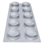 Gota de Silicone Autoadesiva 13x4mm 10 Peças