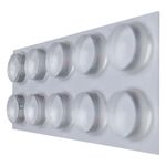 Gota de Silicone Autoadesiva 13x4mm 10 Peças