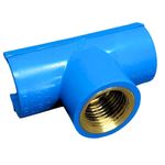 Te Liga Fácil Soldável com Bucha de Latão Azul PVC 25mm x 3/4" Estrela