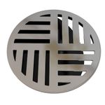 Grelha Redonda Fecho Automático Max ABS Cromada 15cm DN150 Estrela