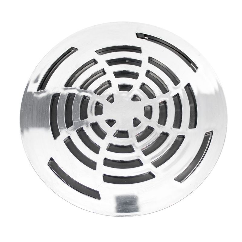 Grelha Redonda Abre e Fecha Cromada DN150 Luconi