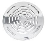 Grelha Redonda Abre e Fecha Cromada DN150 Luconi