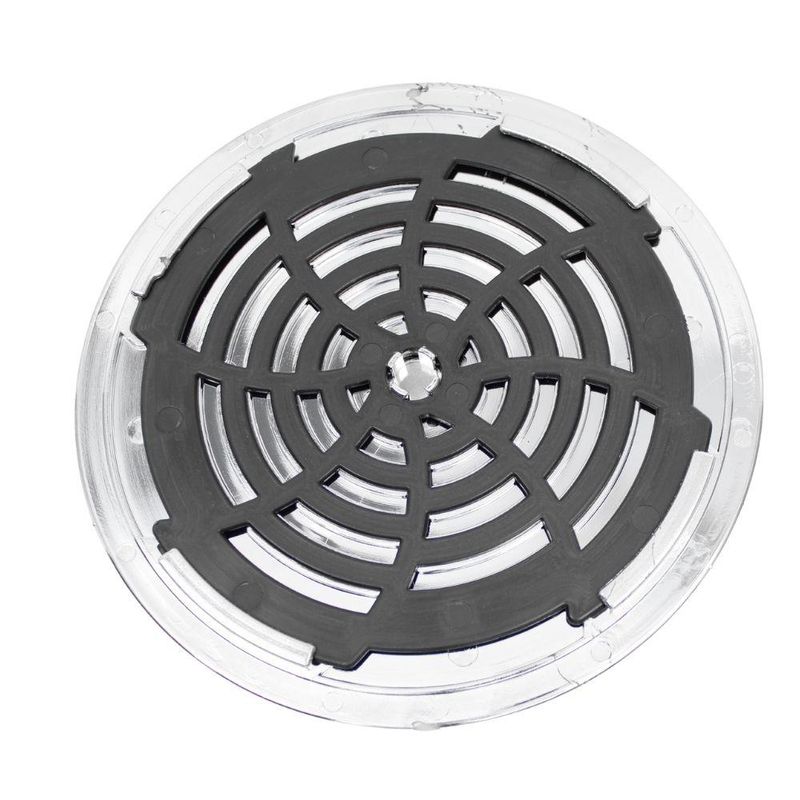 Grelha Redonda Abre e Fecha Cromada DN150 Luconi