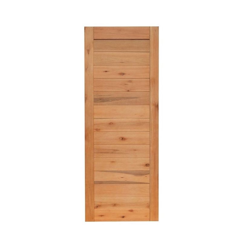 Folha de Porta Frisada Maciça Eucalipto 15 Réguas 210x82cm