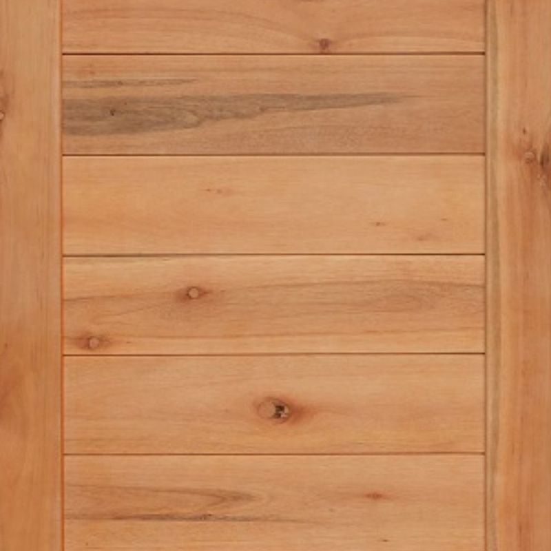 Folha de Porta Frisada Maciça Eucalipto 15 Réguas 210x82cm