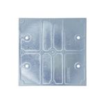 Tampa Cega para Caixa de Piso 4x4 em Alumínio Cinza