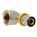 Te Fêmea para Gás 26mmx3/4" Prensar Multi Emmeti