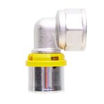 Cotovelo Fêmea para Gás 26mmx3/4" Prensar Multi Emmeti
