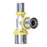 Te Intermediário de Redução para Gás 26x20x16" Prensar Multi Emmeti