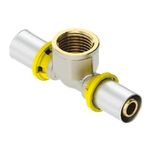 Te Fêmea para Gás 16mmx3/4" Prensar Multi Emmeti