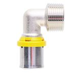 Cotovelo Macho Gás 20mmx3/4 Prensar Multi Emmeti