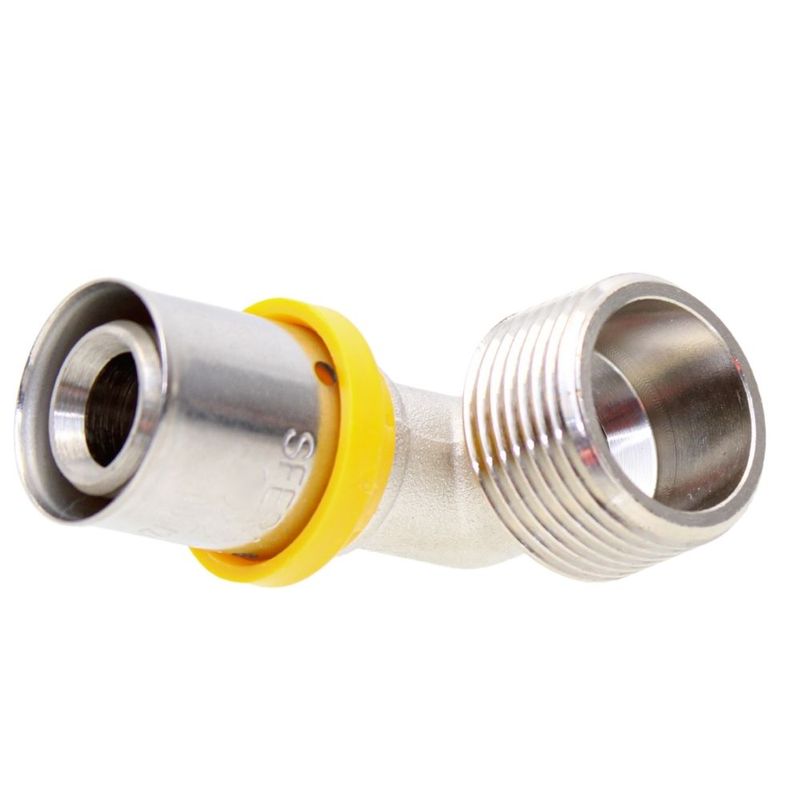 Cotovelo Macho Gás 20mmx3/4 Prensar Multi Emmeti