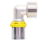 Cotovelo Macho Gás 26mmx3/4 Prensar Multi Emmeti