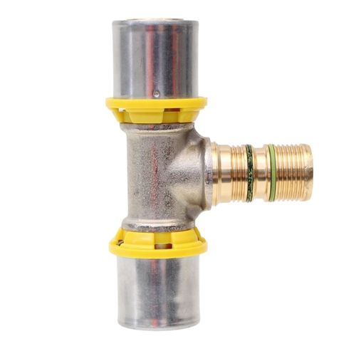 Te Macho para Gás 20mmx3/4" Prensar Multi Emmeti