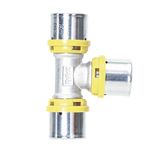 Te Intermediário para Gás 16x16x16" Prensar Multi Emmeti