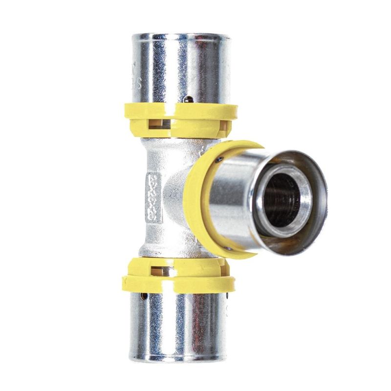 Te Intermediário para Gás 16x16x16" Prensar Multi Emmeti