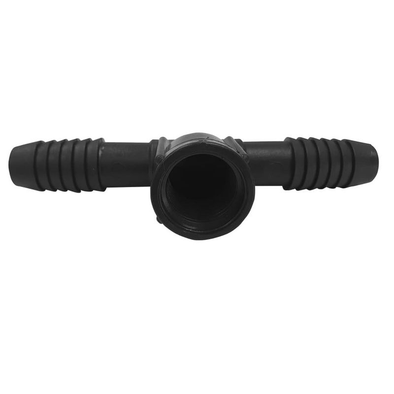 Te Interno Duplo Rosca Fêmea Espigão Preto 3/4" Taivi