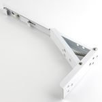 Mão Francesa Retrátil com Gatilho Até 35Kg 13,5x24cm 02 Peças Branca