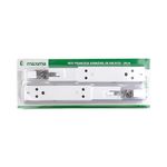 Mão Francesa Retrátil com Gatilho Até 35Kg 13,5x24cm 02 Peças Branca