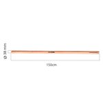 Cabo de Madeira para Enxada Redondo 1,5m Momfort