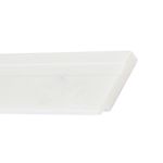 Rodapé Poliestireno P.U Branco Frisado Slim 10x1,0x200cm