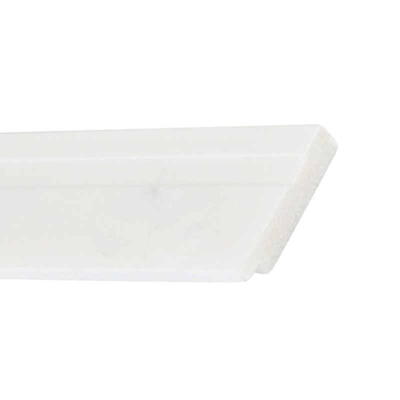Rodapé Poliestireno P.U Branco Frisado Slim 10x1,0x200cm