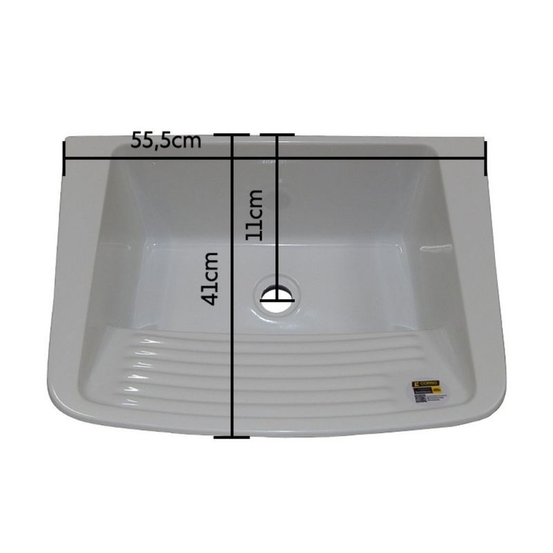 Tanque Marmore Sintético 55x41cm 20L