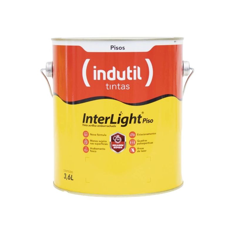 Tinta Premium Acrílica Fosco Interlight Piso Demar Vermelho Ciclo 3,6L