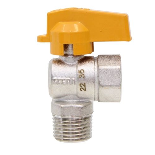 Válvula de Esfera 90 Gás Macho Fêmea BSP com Alavanca 1/2" Emmeti