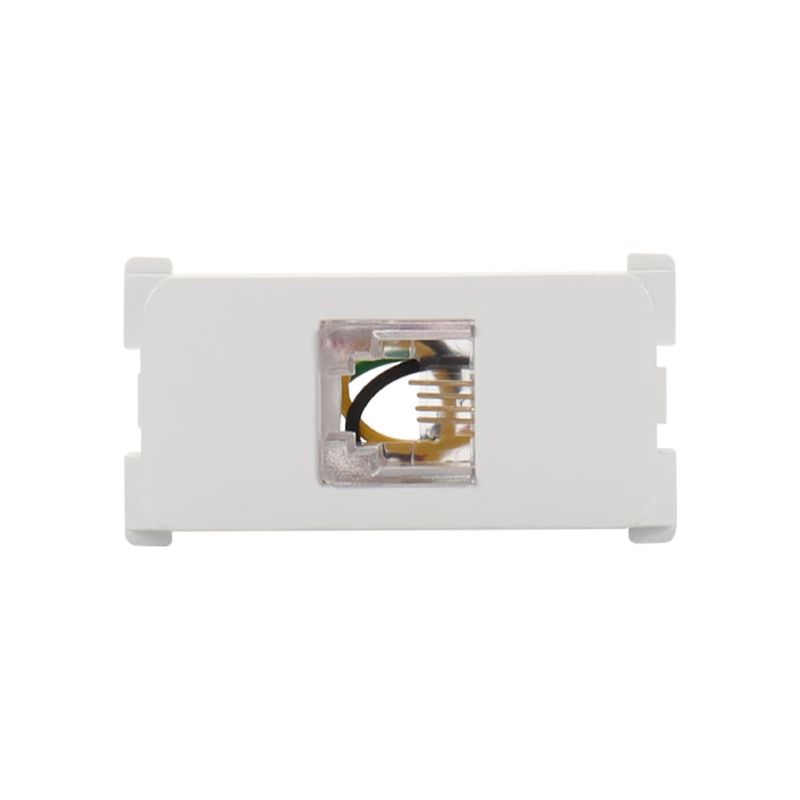 Módulo Tomada para Telefone RJ11 4 Fios Branco Linha B3