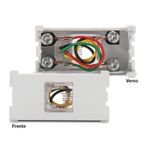 Módulo Tomada para Telefone RJ11 4 Fios Branco Linha B3