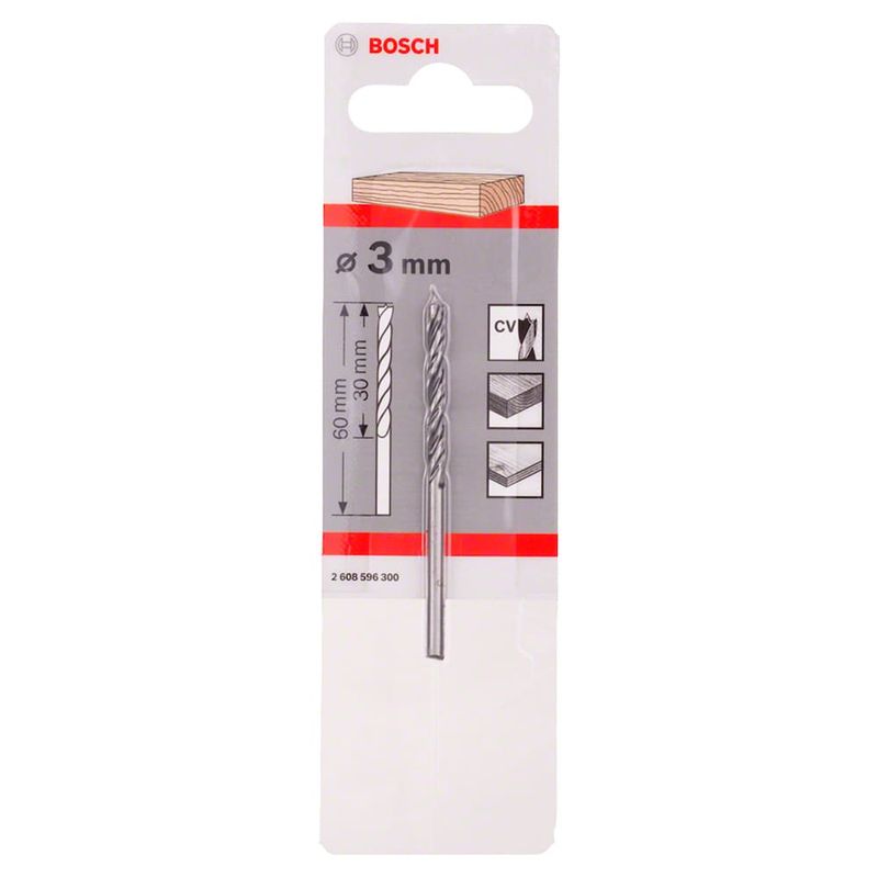 Broca para Madeira 3x60mm 1/8" Bosch