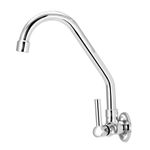 Torneira para Cozinha Parede 1/4V Bica Alta Cromado 6157 C98