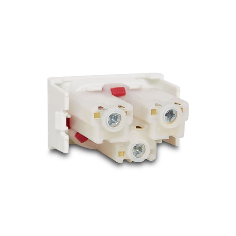 Módulo Tomada 2P+T 20A/250V Vermelho Lunare