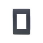 Placa 3 Postos 4x2 sem Suporte Stellar Black Orion