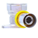 Cotovelo com Flange para Gás 16mmx1/2" Prensar Multi Emmeti