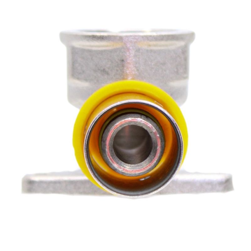 Cotovelo com Flange para Gás 16mmx1/2" Prensar Multi Emmeti